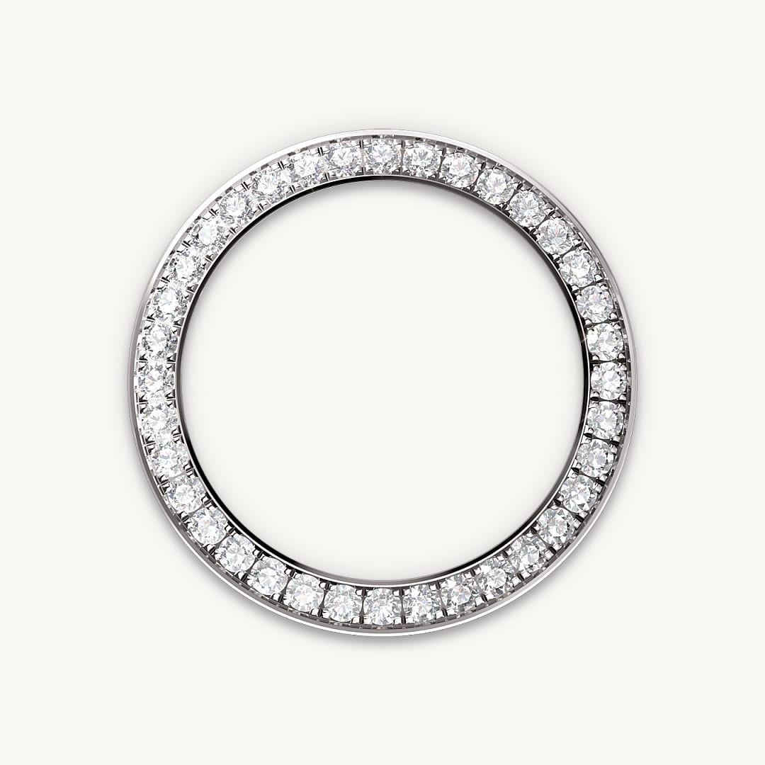 18 kt white gold