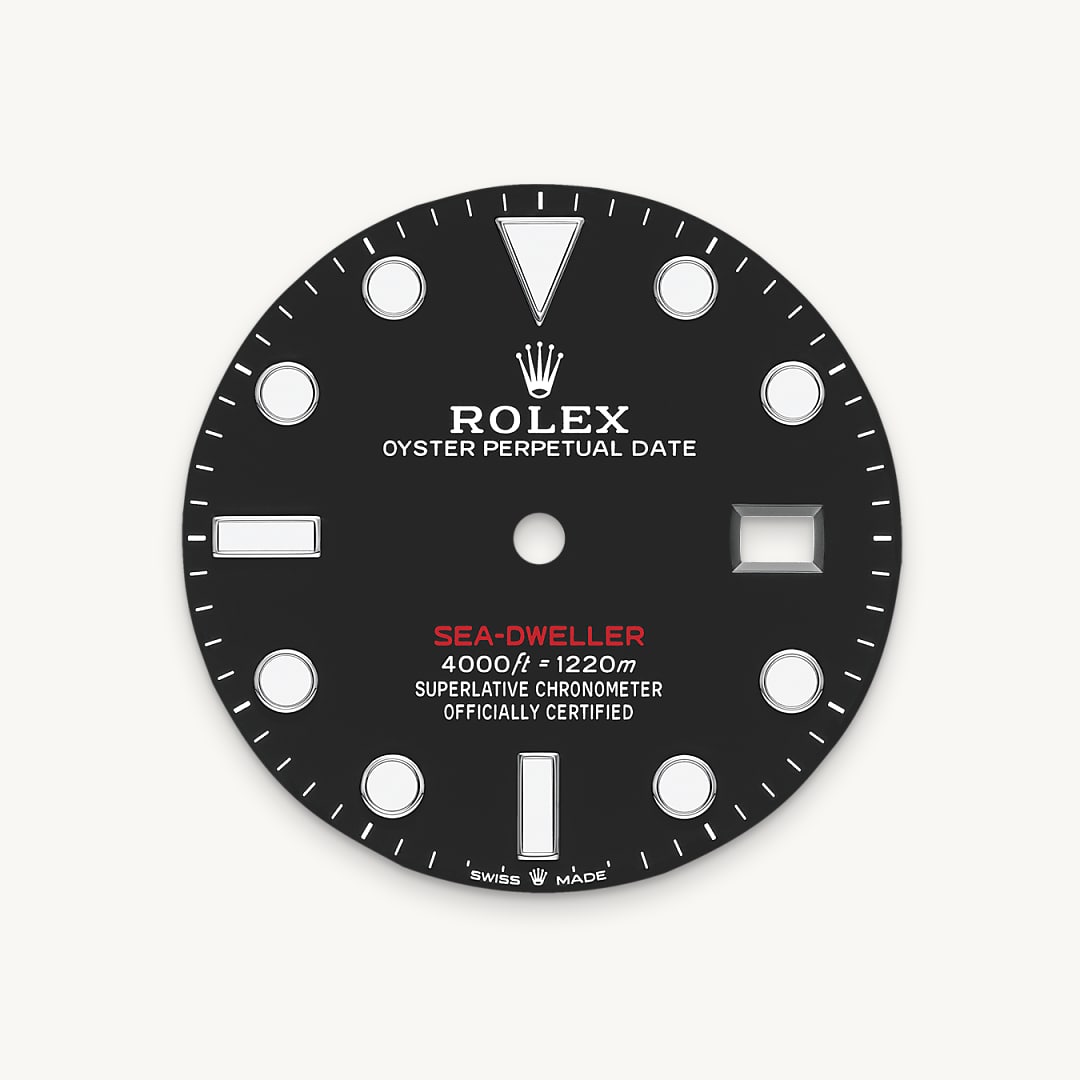 Intense black dial