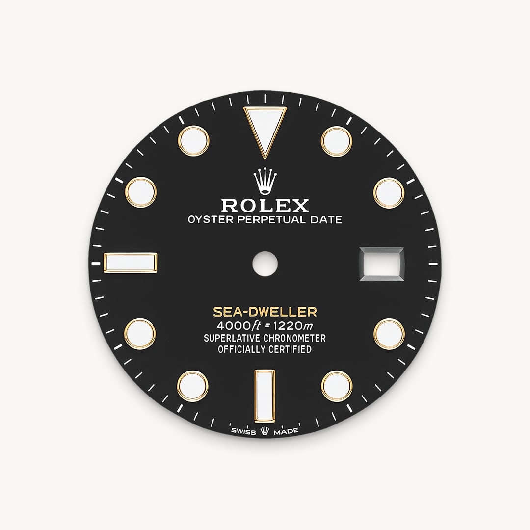 Intense black dial