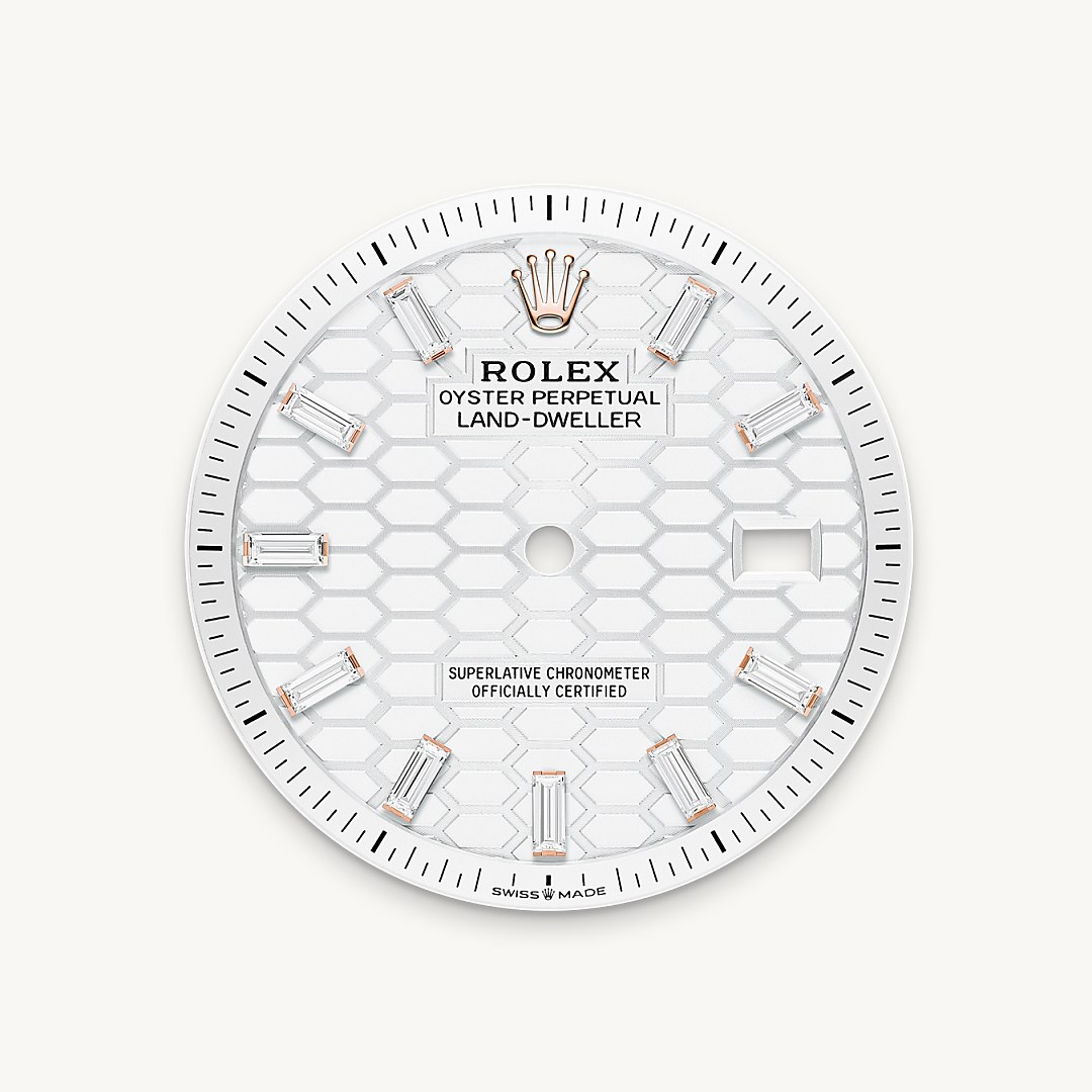 Intense white dial