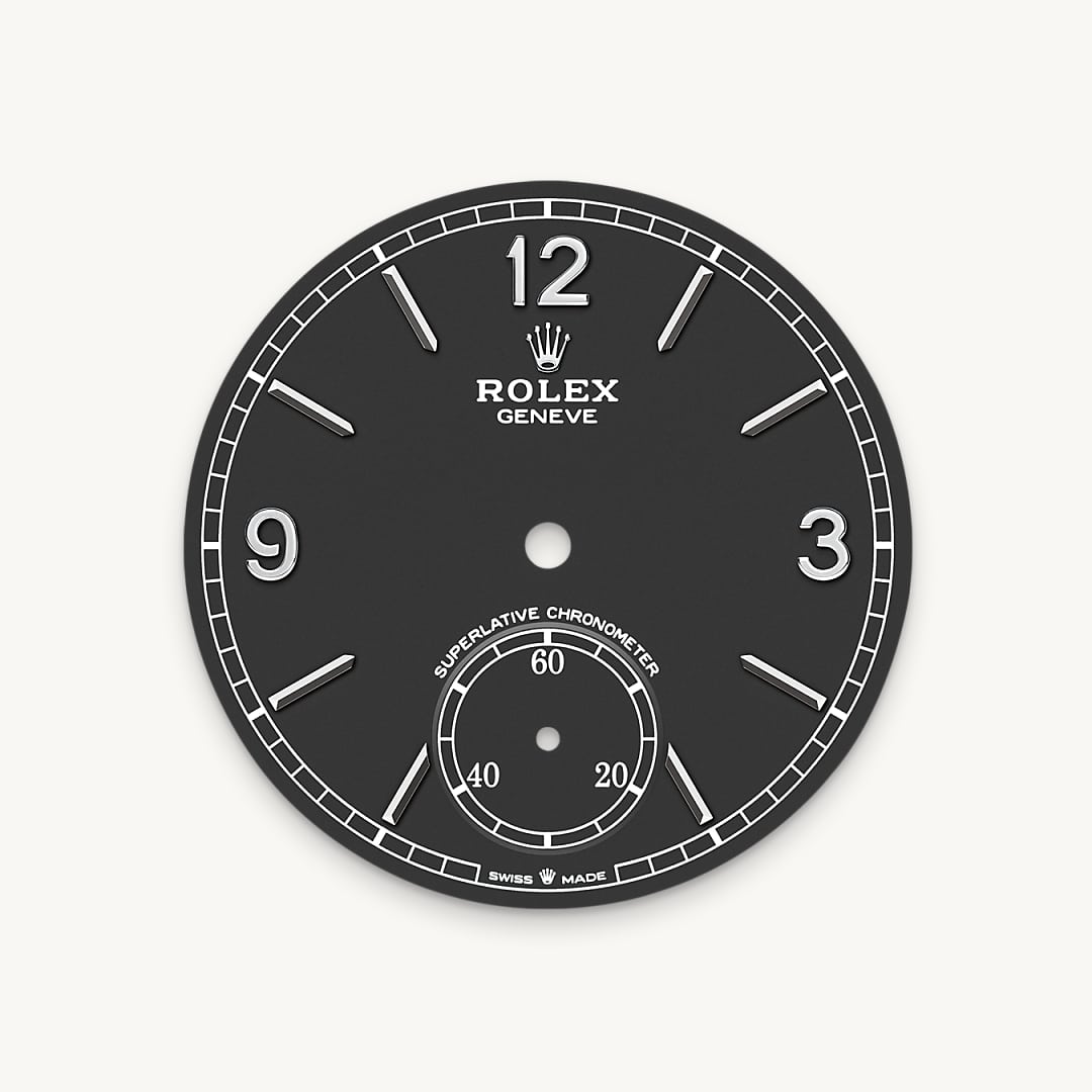 Intense black dial