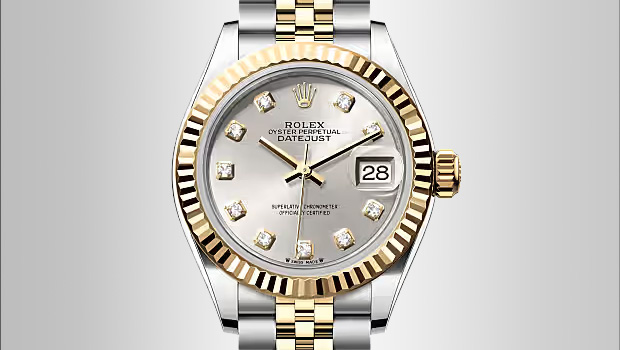 Rolex Lady-Datejust Oyster, 28 mm, Oystersteel and yellow gold | Official Rolex Dealer in Wilmington, NC | REEDS Landmark