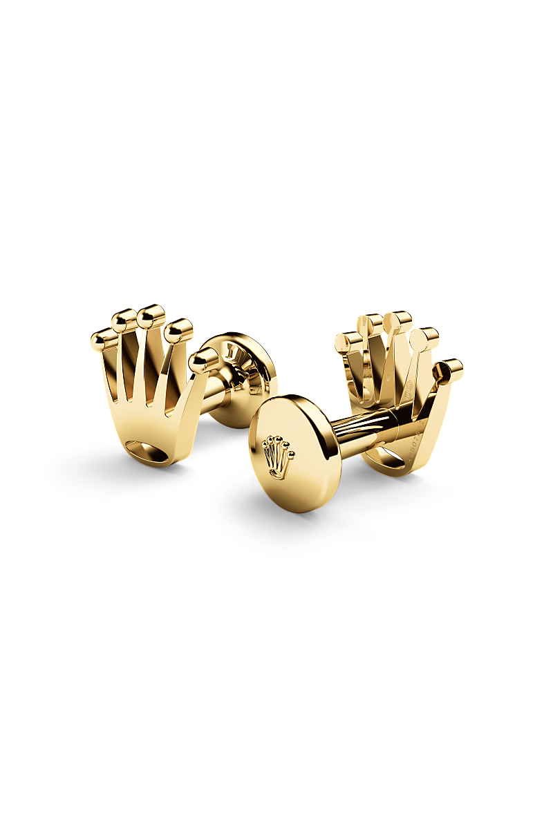 Rolex &lsquo;Crown&rsquo; cufflinks in Yellow gold, RMC A1018 at Reeds Jewelers