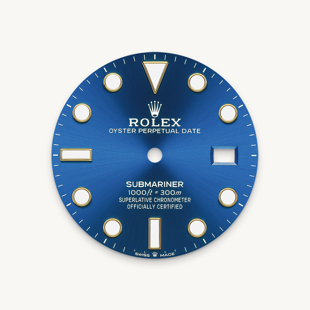 Royal blue dial