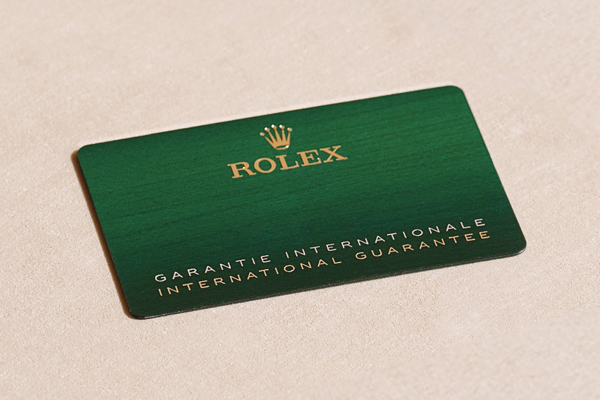 Rolex Guarantee card